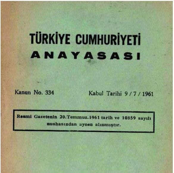 1961 anayasası